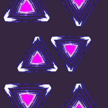 Fotografia zatytułowany „Triangles 1c2b” autorstwa Ken Lerner, Oryginalna praca, Fotografia cyfrowa