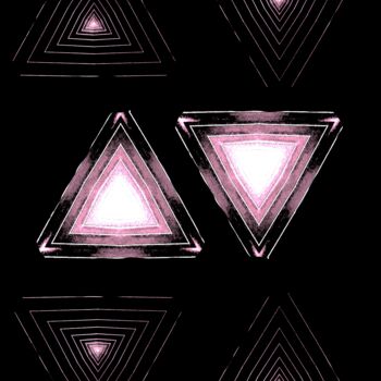 Fotografia intitolato "Triangles 1c6" da Ken Lerner, Opera d'arte originale, Fotografia digitale