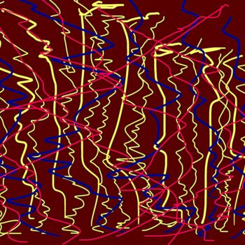 Цифровое искусство под названием "Strings 21c3" - Ken Lerner, Подлинное произведение искусства, Цифровая живопись