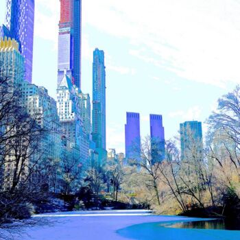 Fotografie mit dem Titel "Central Park Februa…" von Ken Lerner, Original-Kunstwerk, Digitale Fotografie