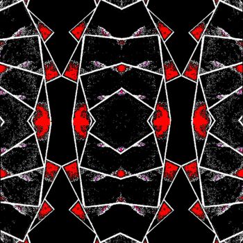 Fotografia zatytułowany „Triangles in Red an…” autorstwa Ken Lerner, Oryginalna praca, Fotografia cyfrowa