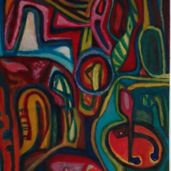 Painting titled "Olympiad." by Ken Pammen, Original Artwork, Acrylic