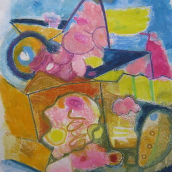 Painting titled "Candy and cake" by Ken Pammen, Original Artwork, Watercolor