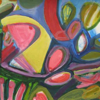 Painting titled "The garden of hope" by Ken Pammen, Original Artwork, Acrylic