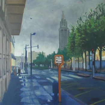 Painting titled "Le Havre, temps d'O…" by Kenan Olier, Original Artwork