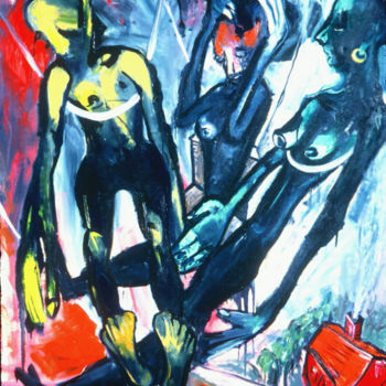 Ζωγραφική με τίτλο "1996-spiritual-free…" από Kenneth Agnello, Αυθεντικά έργα τέχνης
