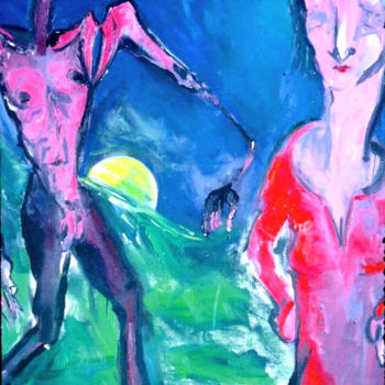 Pittura intitolato "1998-broken-connect…" da Kenneth Agnello, Opera d'arte originale