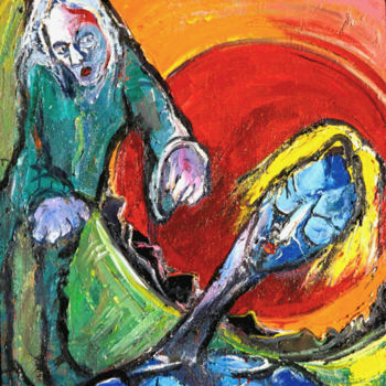 Pintura titulada "1999-before-a-setti…" por Kenneth Agnello, Obra de arte original