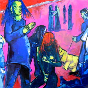 Peinture intitulée "1988-outing-on-a-su…" par Kenneth Agnello, Œuvre d'art originale, Huile