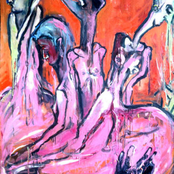 Картина под названием "2000-life-s-meltdow…" - Kenneth Agnello, Подлинное произведение искусства