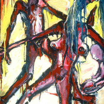 Картина под названием "2000-man-woman-and-…" - Kenneth Agnello, Подлинное произведение искусства