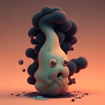 "Blobulp from the Bl…" başlıklı Dijital Sanat Kenny Landis tarafından, Orijinal sanat, AI tarafından oluşturulan görüntü