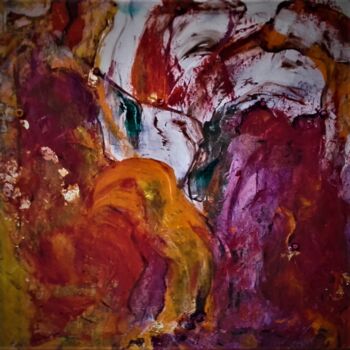 Peinture intitulée "Abstraction 1" par Kenra, Œuvre d'art originale, Huile