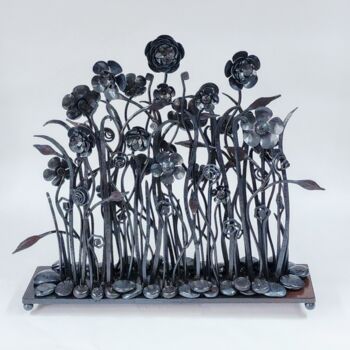 Escultura titulada "Solis Planum" por Kent Knapp, Obra de arte original, Metales