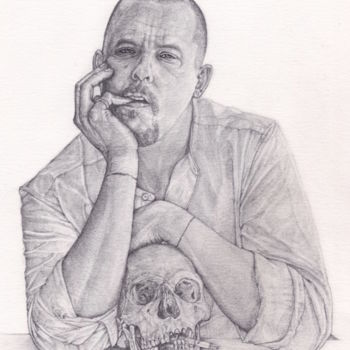 Drawing titled "Alexander McQueen S…" by Kent Chua, Original Artwork, Pencil