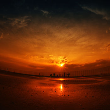 Photography titled "Sunset the Stadium" by Max Kenzory, Original Artwork