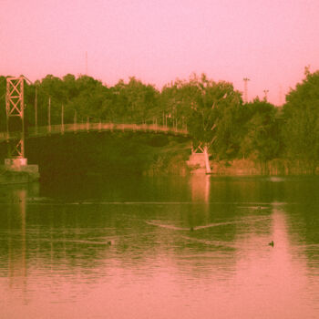 Photography titled "Across the Bridge" by Kerem Bozdogan, Original Artwork, Digital Photography