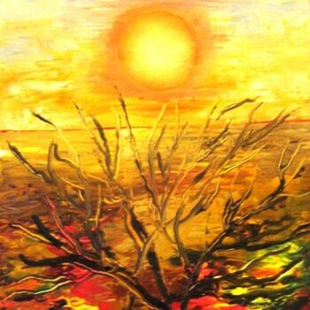 Pintura titulada "Soleil" por Carolina Kergall, Obra de arte original