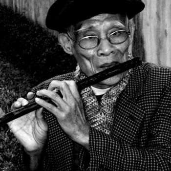 Fotografia intitolato "Street artist" da Thuy Thanh Nguyen, Opera d'arte originale