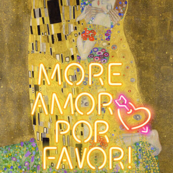 Digital Arts titled "More Amor Por Favor" by Kerry Pritchard, Original Artwork, Digital Painting