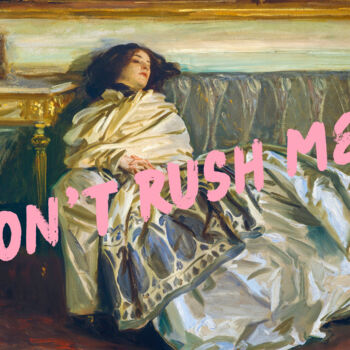 Digitale Kunst getiteld "Don’t Rush Me 1911" door Kerry Pritchard, Origineel Kunstwerk, Digitaal Schilderwerk