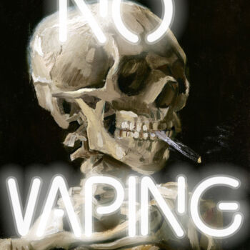 Arte digitale intitolato "No Vaping - Vincent…" da Kerry Pritchard, Opera d'arte originale, Pittura digitale