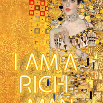 Arts numériques intitulée "I am a rich man - G…" par Kerry Pritchard, Œuvre d'art originale, Peinture numérique