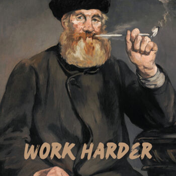 Digital Arts titled "Nobody cares work h…" by Kerry Pritchard, Original Artwork, Digital Painting