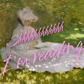 Digital Arts titled "Shhhhhh I’m reading…" by Kerry Pritchard, Original Artwork, Digital Painting