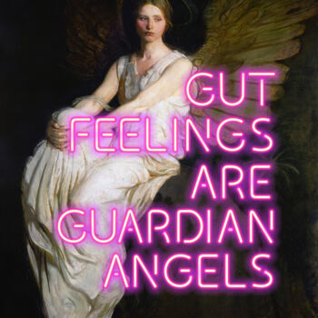 「Gut feelings are gu…」というタイトルのデジタルアーツ Kerry Pritchardによって, オリジナルのアートワーク, デジタル絵画