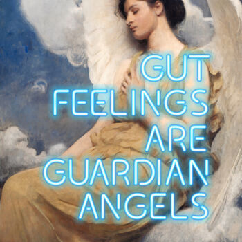 Digitale Kunst getiteld "Gut feelings are gu…" door Kerry Pritchard, Origineel Kunstwerk, Digitaal Schilderwerk