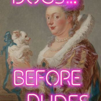 Digital Arts titled "Dogs before dudes -…" by Kerry Pritchard, Original Artwork, Digital Painting