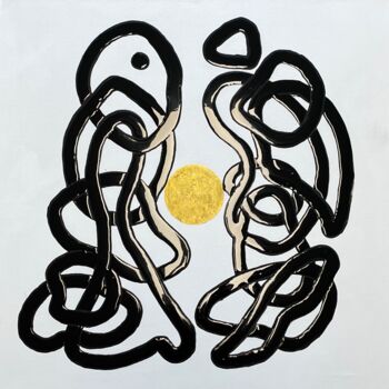 Malerei mit dem Titel "Starke Verbindungen…" von Kerstin Sagebiel, Original-Kunstwerk, Acryl