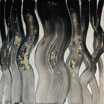 Malerei mit dem Titel "Porous 05" von Kerstin Sagebiel, Original-Kunstwerk, Acryl Auf Keilrahmen aus Holz montiert