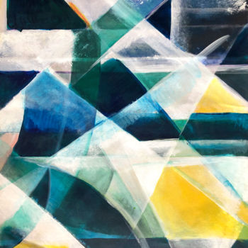 Pittura intitolato "Blue Dream #artists…" da Kerstin Alice Hartfiel, Opera d'arte originale, Acrilico