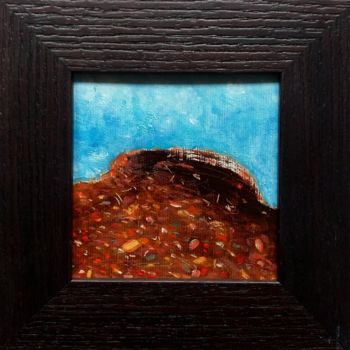 Painting titled "Blooming Mountain 1" by Kestutis Jauniskis, Original Artwork, Oil