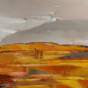 Malerei mit dem Titel "Landscape 33" von Kestutis Jauniskis, Original-Kunstwerk, Öl