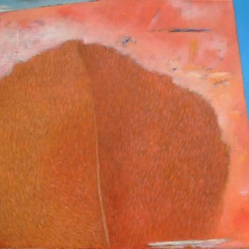 Pittura intitolato "Red Tree" da Kestutis Jauniskis, Opera d'arte originale, Olio
