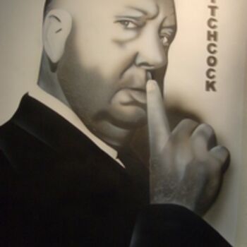 Painting titled "hitchcock" by Ketaia, Original Artwork, Oil