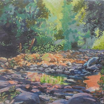 Painting titled "wilderness." by Ketansinh Chauhan, Original Artwork, Oil