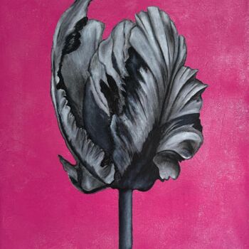 Peinture intitulée "Tulip" par Ketrin Trinity, Œuvre d'art originale, Huile