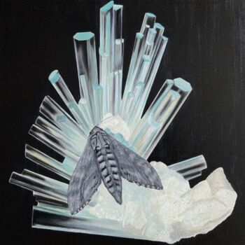 "Butterfly on crysta…" başlıklı Tablo Ketrin Trinity tarafından, Orijinal sanat, Petrol