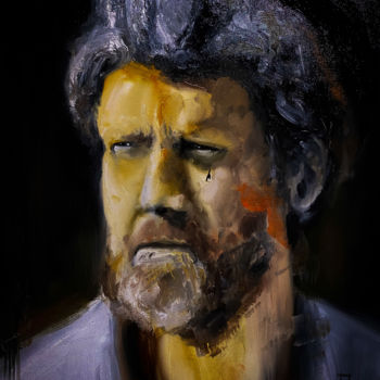 Peinture intitulée "Theodore Kaczynski,…" par Brice Nermond, Œuvre d'art originale, Huile