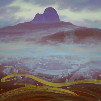 Painting titled "SUILVEN" by Kevan Mcginty, Original Artwork, Acrylic Mounted on Wood Stretcher frame