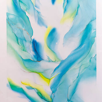 Peinture intitulée "Deep Sea 3" par Kevich Anastacia, Œuvre d'art originale, Encre