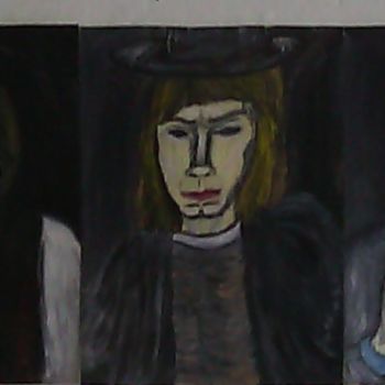 Painting titled "série noir" by Kevin Chripko, Original Artwork, Oil