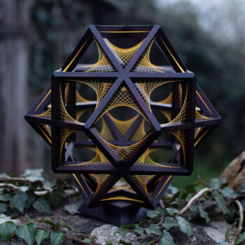 Sculpture titled "Three nested blocks…" by Kevin Fernandez (Artwork.e.v), Original Artwork, Wood