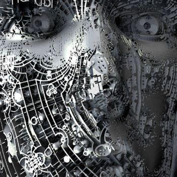 Arte digitale intitolato "TOMORROW MAN" da Kevin Kemp, Opera d'arte originale, Modellazione 3D