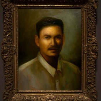 Painting titled "Garcia.jpg" by Kevin Yrin, Original Artwork