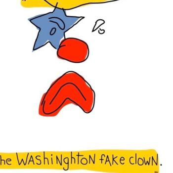 印花与版画 标题为“Washington fake clo…” 由Kew, 原创艺术品, 丝网印刷